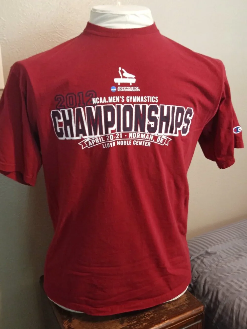 2012 NCAA Men's Gymnastics Championships Collectible T-shirt Shirt (Norman OK) - Picture 2 of 7